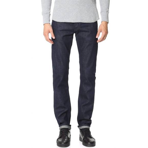 NEW RAG & BONE standard issue tonal selvedge 5 pocket style jeans in black - Picture 1 of 1